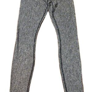 Lululemon 4 High Times Pant Luon Suited Jacquard Black White Leggings, Size 4